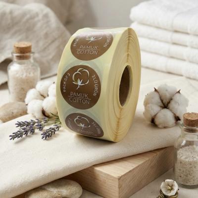 4 cm Yuvarlak Kuşe Çıkartma 