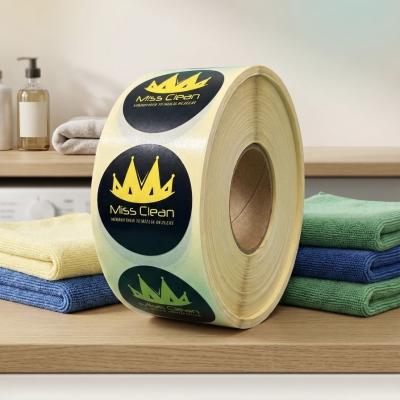 5 cm Yuvarlak Renkli Sarı Kuşe Boya Baskı